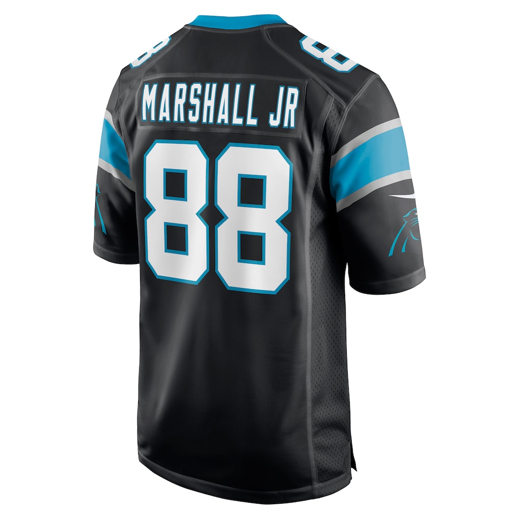 Elroe C.Panthers #88 Terrace Marshall Jr. Black Player Game Jersey