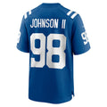 Elroe IN.Colts #98 Eric Johnson II Royal Team Game Jersey