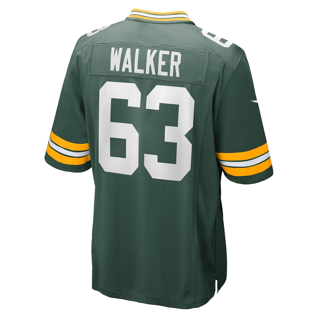 Elroe GB.Packers #63 Rasheed Walker Green Game Player Jersey