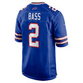 Elroe B.Bills #2 Tyler Bass Royal Game Player Jersey