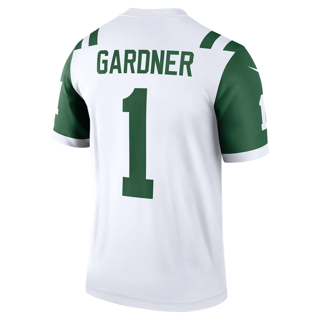 Elroe NY.Jets #1 Ahmad Sauce Gardner White Player Legend Performance Top Jersey