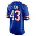 Elroe B.Bills #43 Dorian Strong Royal Team Game Jersey