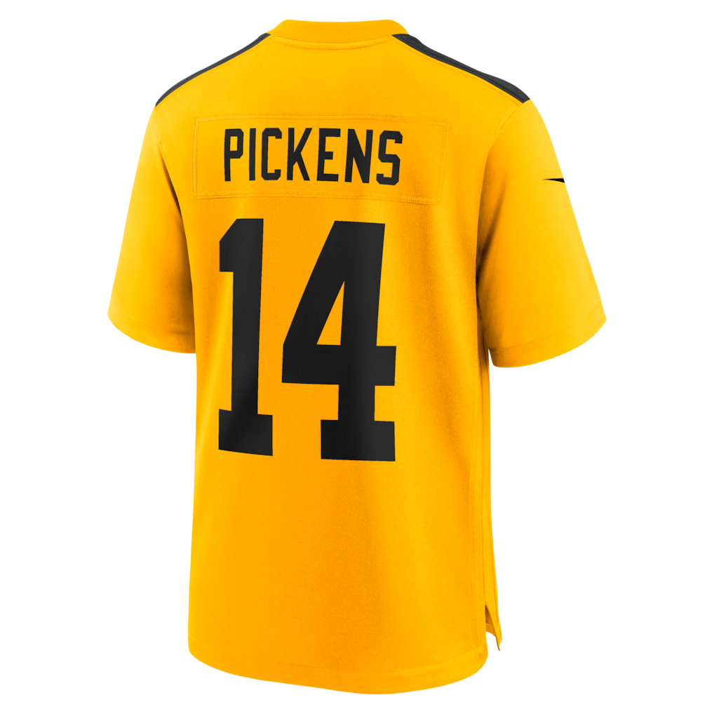 Elroe P.Steelers #14 George Pickens Gold Alternate Game Jersey