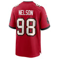 Elroe TB.Buccaneers #98 Anthony Nelson Red Game Jersey