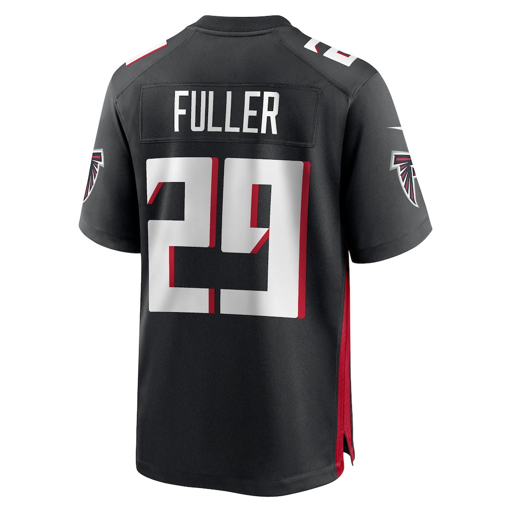 Elroe A.Falcons #29 Jordan Fuller Black Team Game Jersey