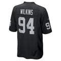 Elroe LV.Raiders #94 Christian Wilkins Black Team Game Jersey