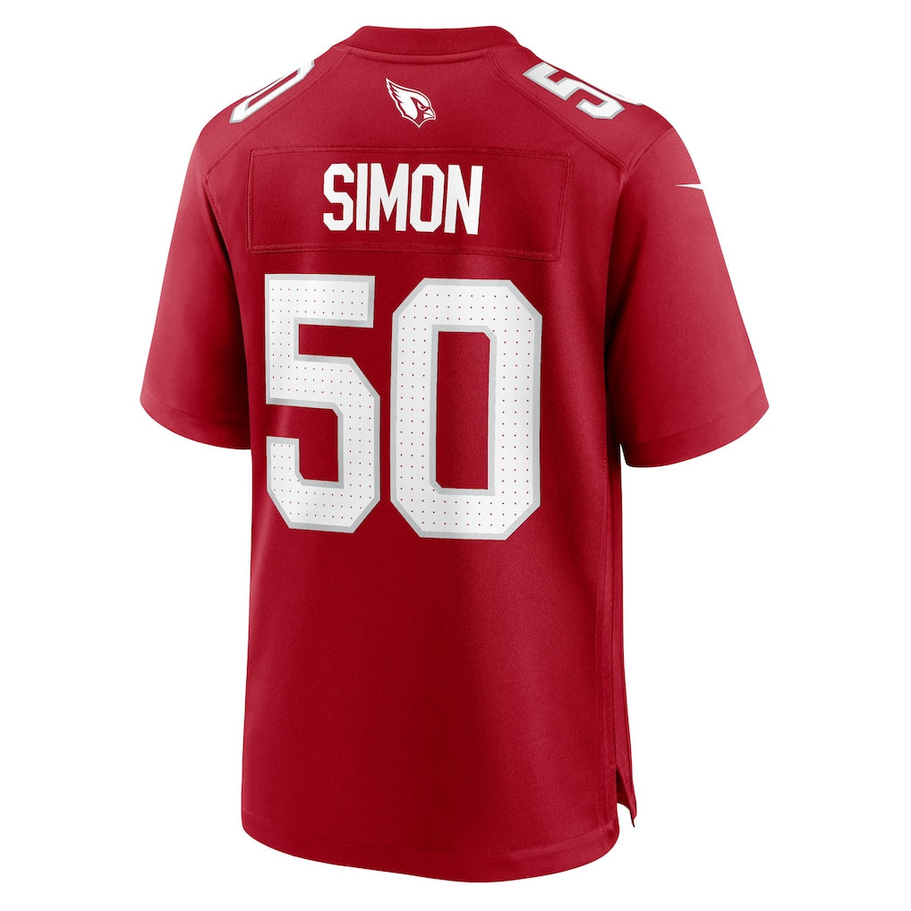 Elroe A.Cardinals #50 Cody Simon Cardinal Team Game Jersey