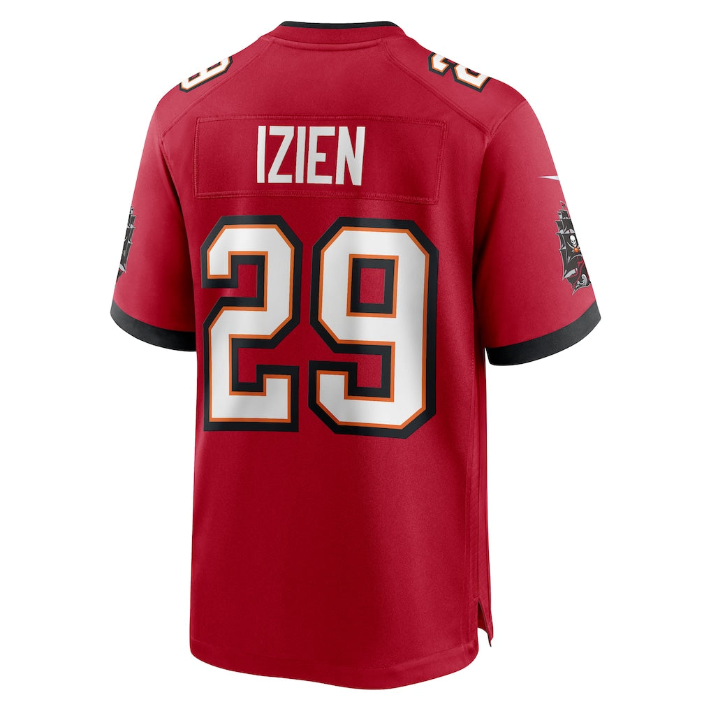 Elroe TB.Buccaneers #29 Christian Izien Red Game Jersey