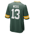 Elroe GB.Packers #13 Dontayvion Wicks Green Game Jersey