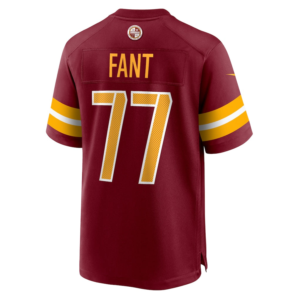 Elroe W.Commanders #77 George Fant Burgundy Team Game Jersey
