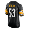 Elroe P.Steelers #53 JaWhaun Bentley Black Team Game Jersey