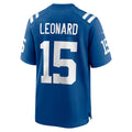 Elroe IN.Colts #15 Riley Leonard Royal Team Game Jersey