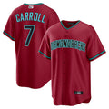Elroe A.Diamondbacks #7 Corbin Carroll Player Red Home Replica Personalized Stitched Jerseys
