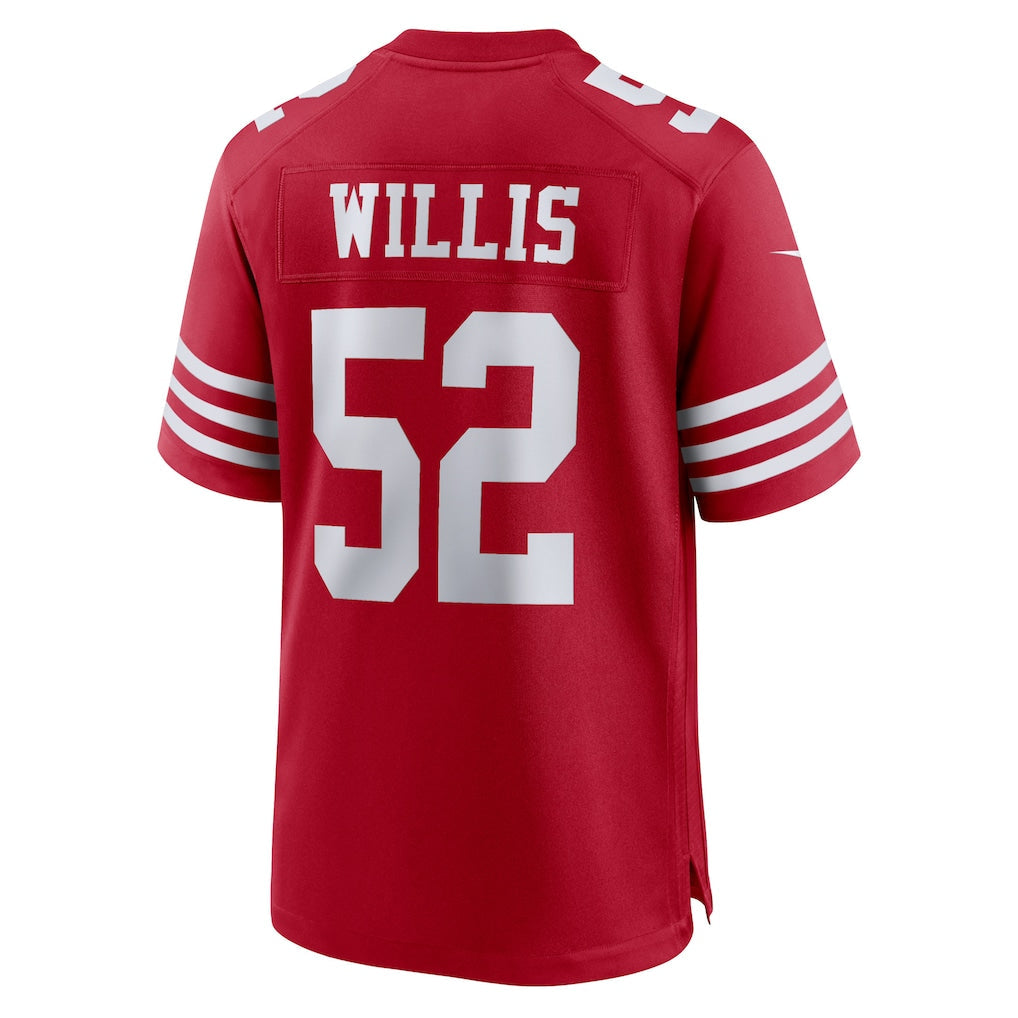 Elroe SF.49ers #52 Patrick Willis Scarlet Retired Player Game Jersey