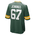 Elroe GB.Packers #67 Donovan Jennings Green Game Jersey