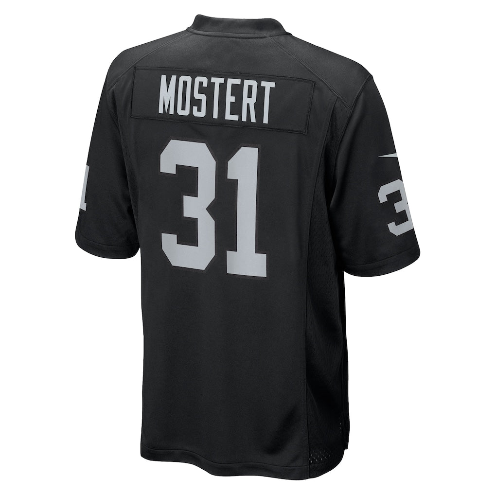 Elroe LV.Raiders #31 Raheem Mostert Black Team Game Jersey