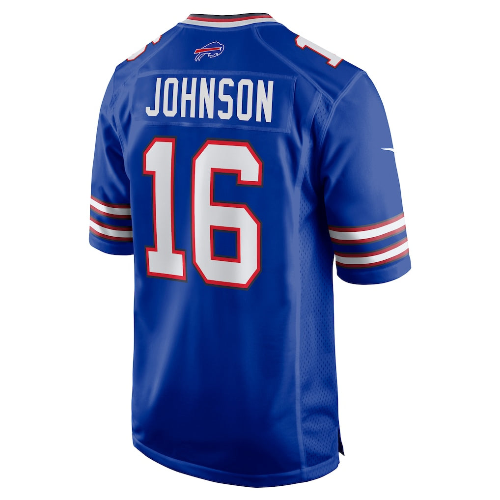 Elroe B.Bills #16 Xavier Johnson Royal Game Jersey