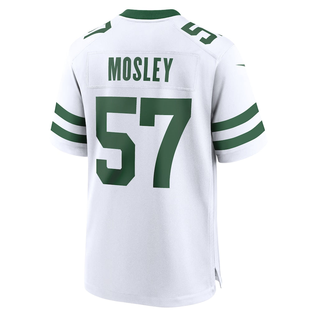 Elroe NY.Jets #57 C.J. Mosley White Game Jersey