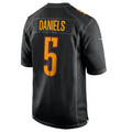 Elroe #5 Jayden Daniels Player W.Commanders Carbon Black Fashion Stitched Jersey