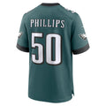 Elroe P.Eagles #50 Jaelan Phillips Midnight Green Team Game Jersey
