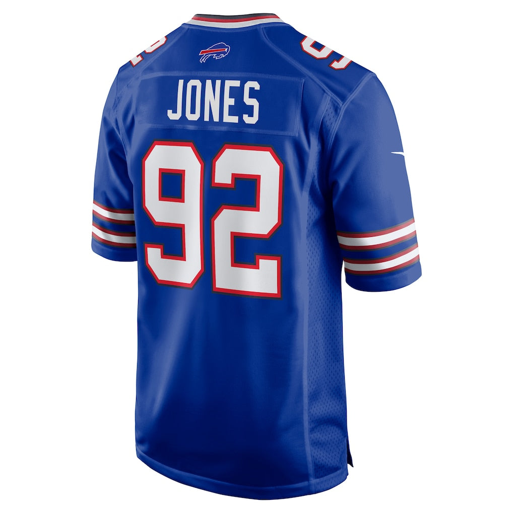 Elroe B.Bills #92 DaQuan Jones Royal Game Player Jersey