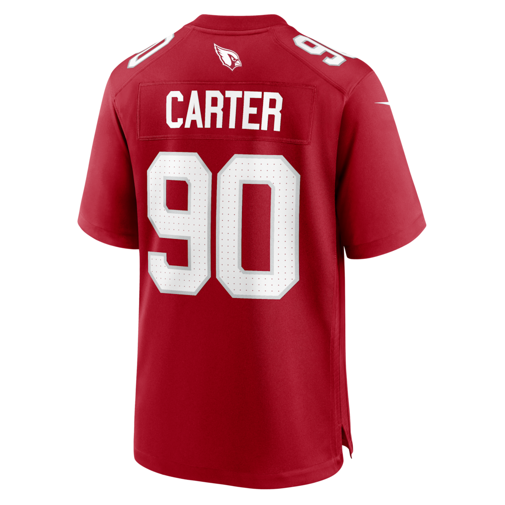 Elroe A.Cardinals #90 Zach Carter Cardinal Team Game Jersey