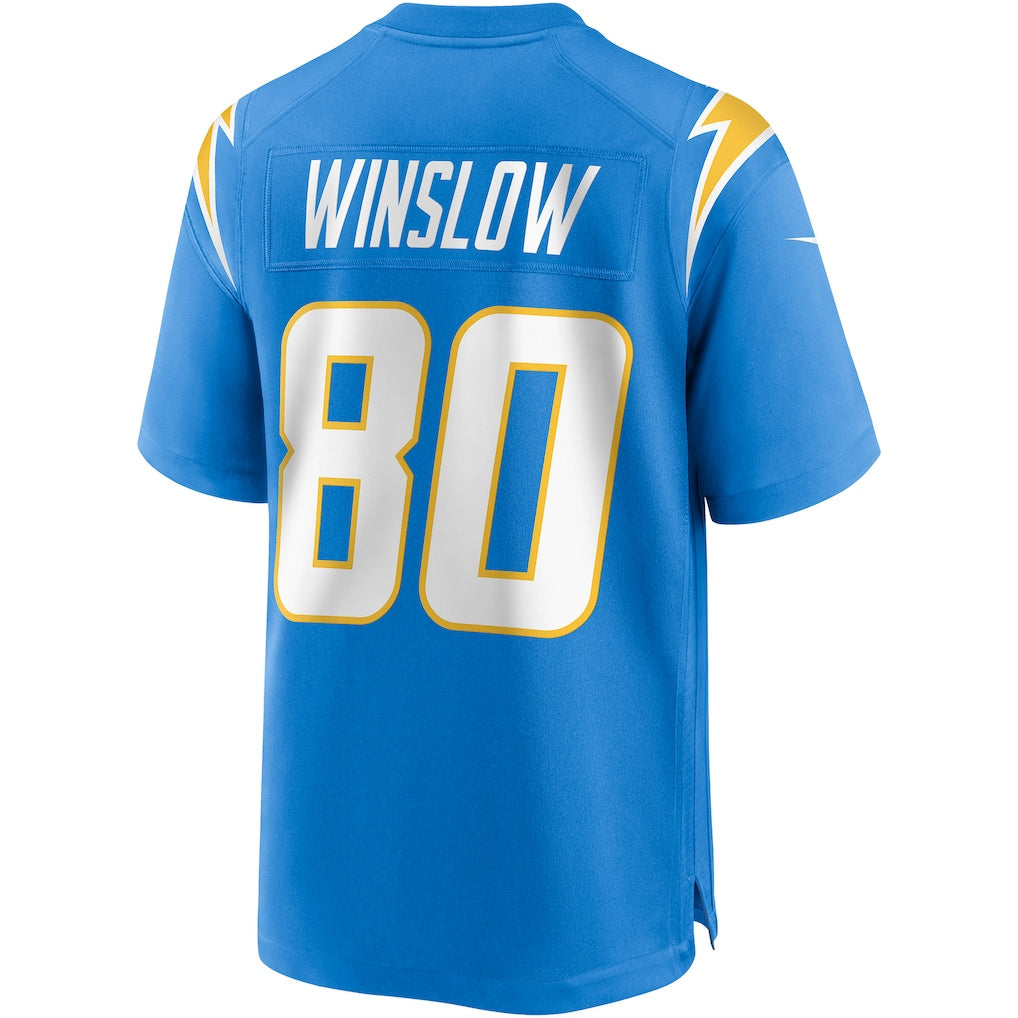 Elroe LA.Chargers #80 Kellen Winslow Powder Blue Game Retired Player Jersey