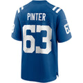 Elroe IN.Colts #63 Danny Pinter Royal Game Jersey