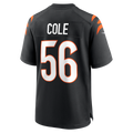 Elroe C.Bengals #56 Myles Cole Black Team Game Jersey