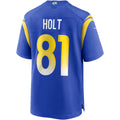 Elroe LA.Rams #81 Torry Holt Royal Game Retired Player Jersey