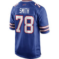 Elroe B.Bills #78 Bruce Smith Royal Game Retired Player Jersey