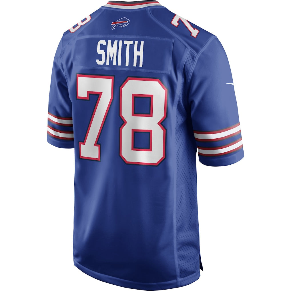 Elroe B.Bills #78 Bruce Smith Royal Game Retired Player Jersey
