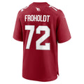 Elroe A.Cardinals #72 Hjalte Froholdt Cardinal Team Game Jersey