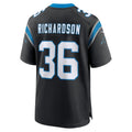 Elroe C.Panthers #36 Demani Richardson Black Team Game Jersey
