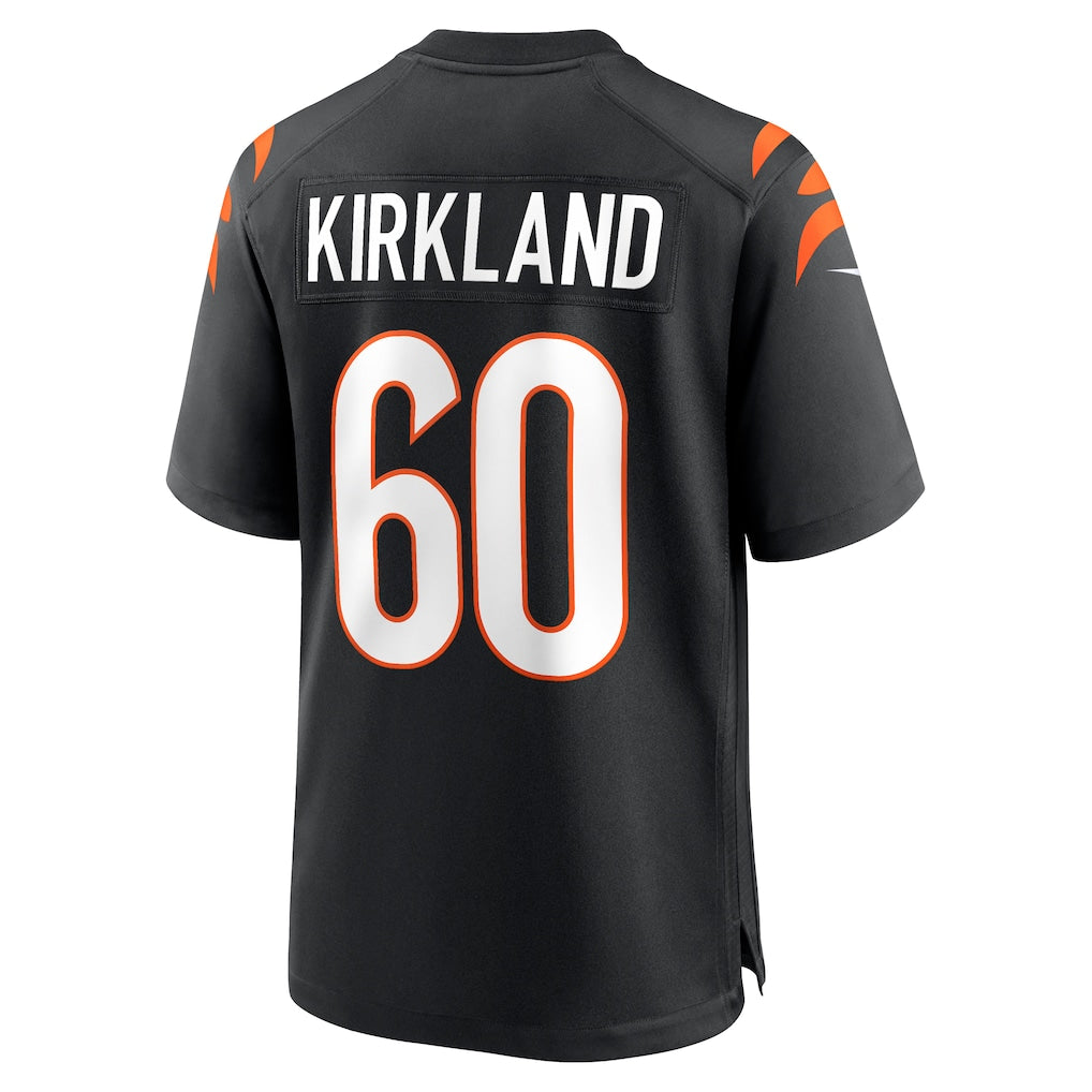 Elroe C.Bengals #60 Jaxson Kirkland Black Team Game Jersey