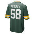 Elroe GB.Packers #58 Isaiah McDuffie Green Game Jersey