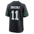 Elroe NY.Jets #11 Jermaine Johnson II Legacy Black Alternate Game Jersey