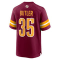 Elroe W.Commanders #35 Percy Butler Burgundy Player Game Jersey