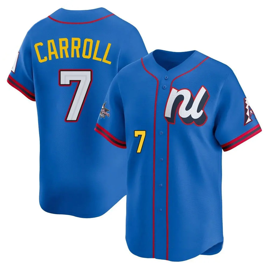 Elroe A.Diamondbacks #7 Corbin Carroll Player Blue All-Star Edition Limited Personalized Stitched Jerseys