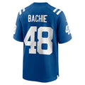 Elroe IN.Colts #48 Joe Bachie Royal Team Game Jersey