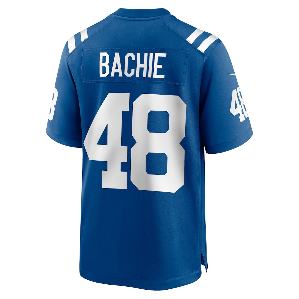 Elroe IN.Colts #48 Joe Bachie Royal Team Game Jersey