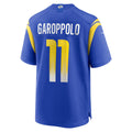 Elroe LA.Rams #11 Jimmy Garoppolo Royal Game Jersey