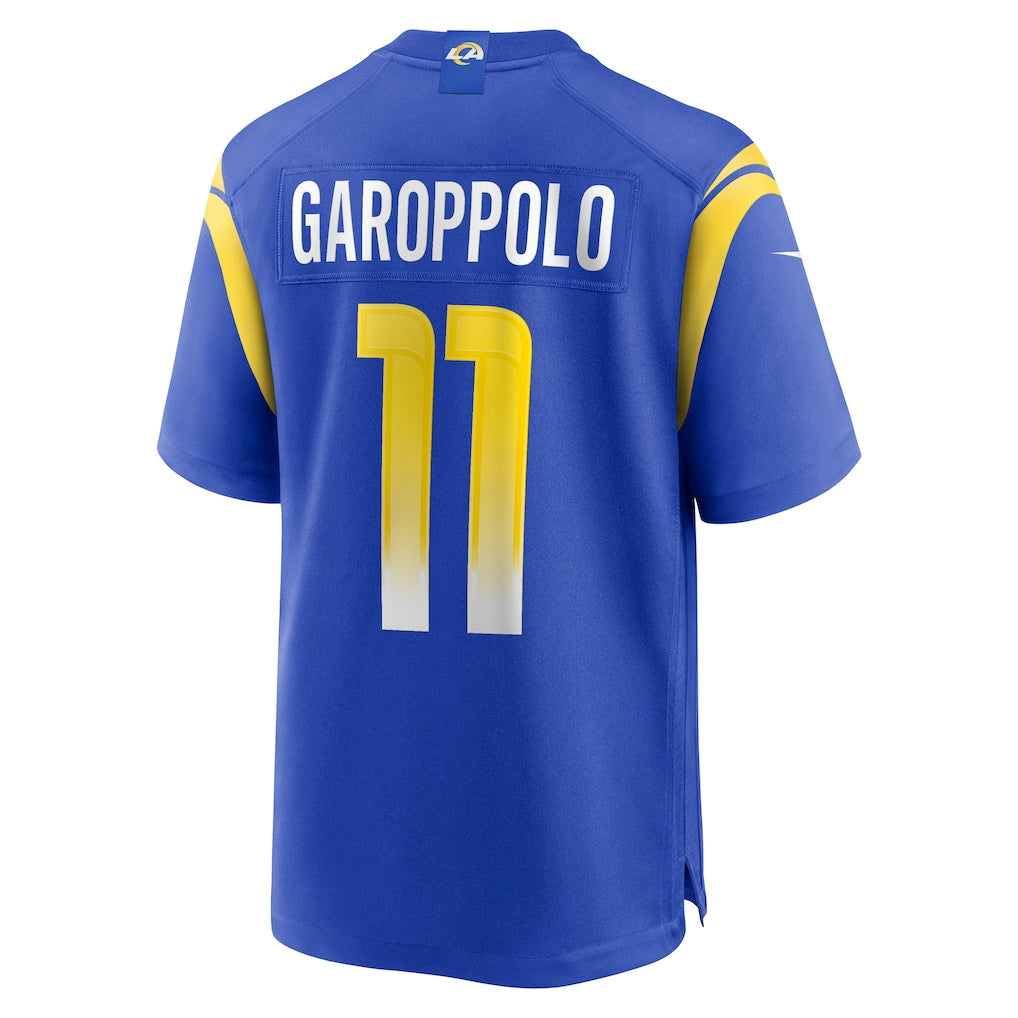 Elroe LA.Rams #11 Jimmy Garoppolo Royal Game Jersey