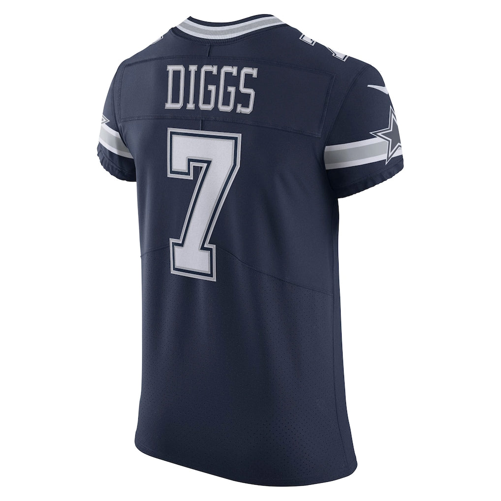 Elroe D.Cowboys #7 Trevon Diggs Navy Alternate 2 Vapor Elite Jersey
