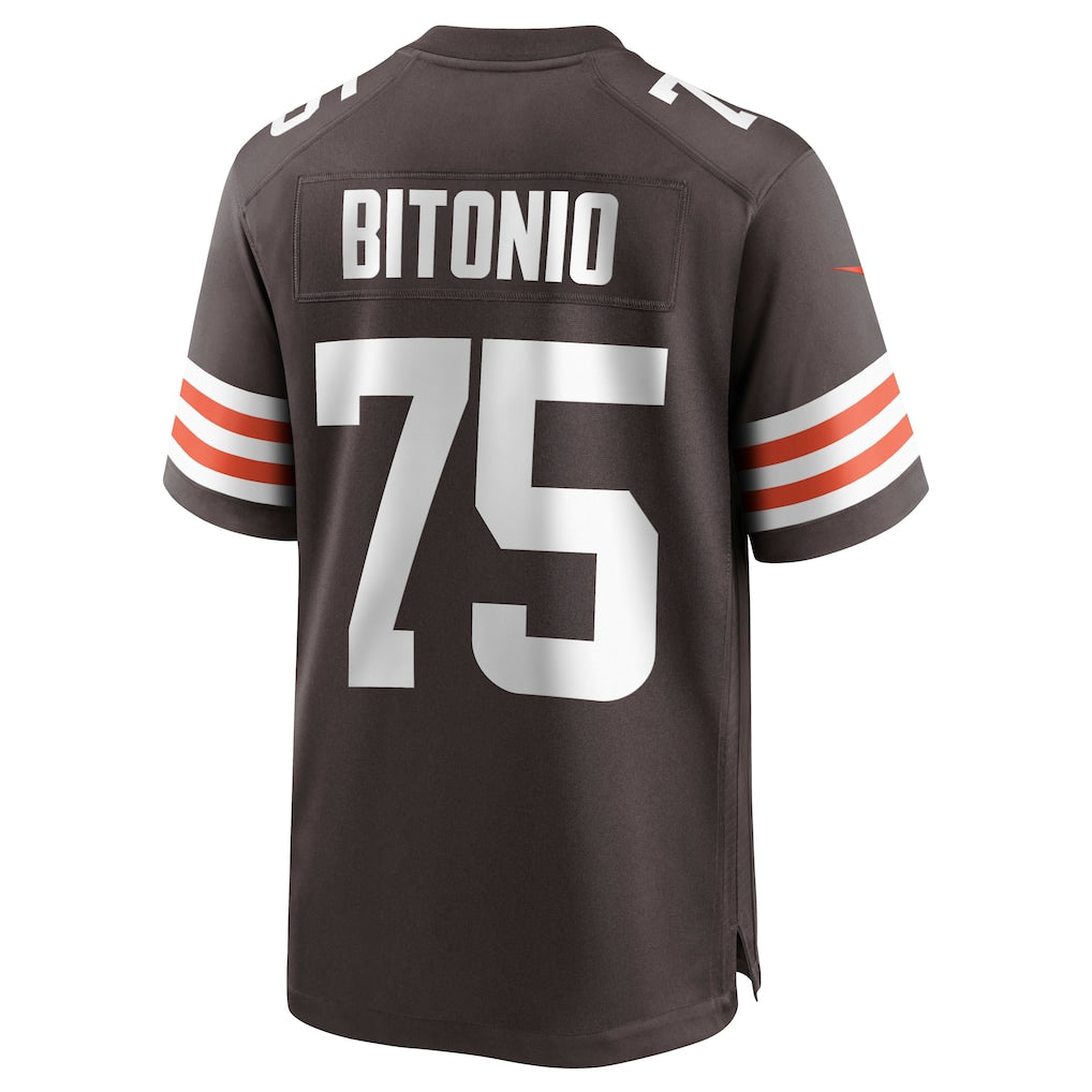 Elroe C.Browns #75 Joel Bitonio Brown Game Jersey