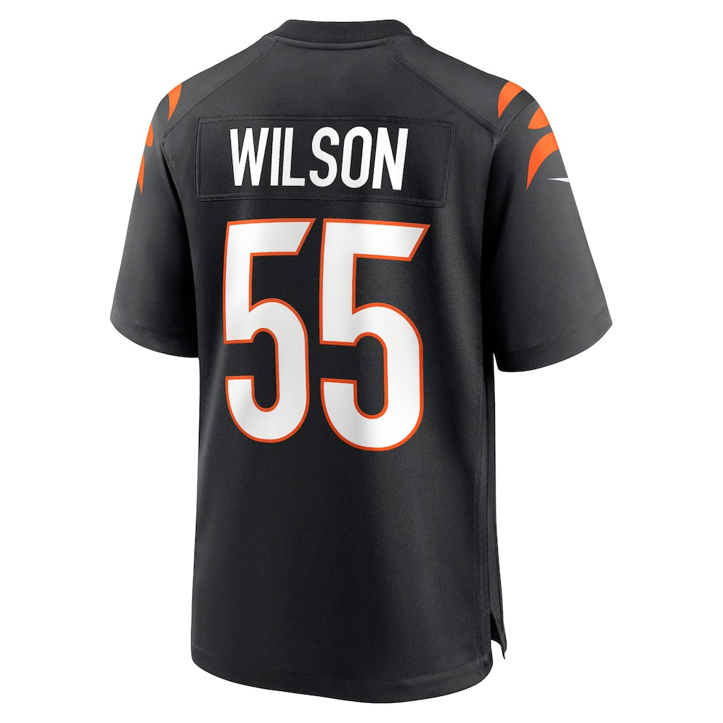 Elroe C.Bengals #55 Logan Wilson Black Game Jersey