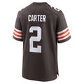 Elroe C.Browns #2 DeAndre Carter Brown Team Game Jersey