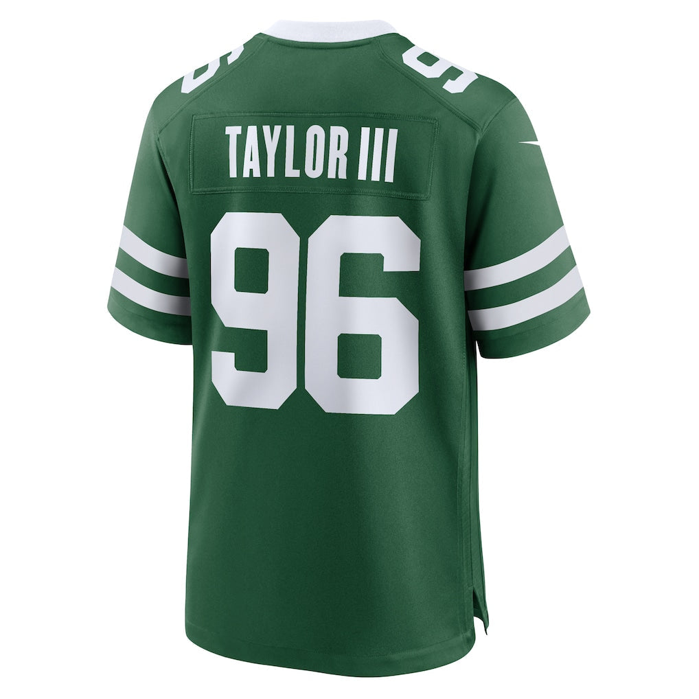 Elroe NY.Jets #96 Leonard Taylor III Legacy Green Team Game Jersey