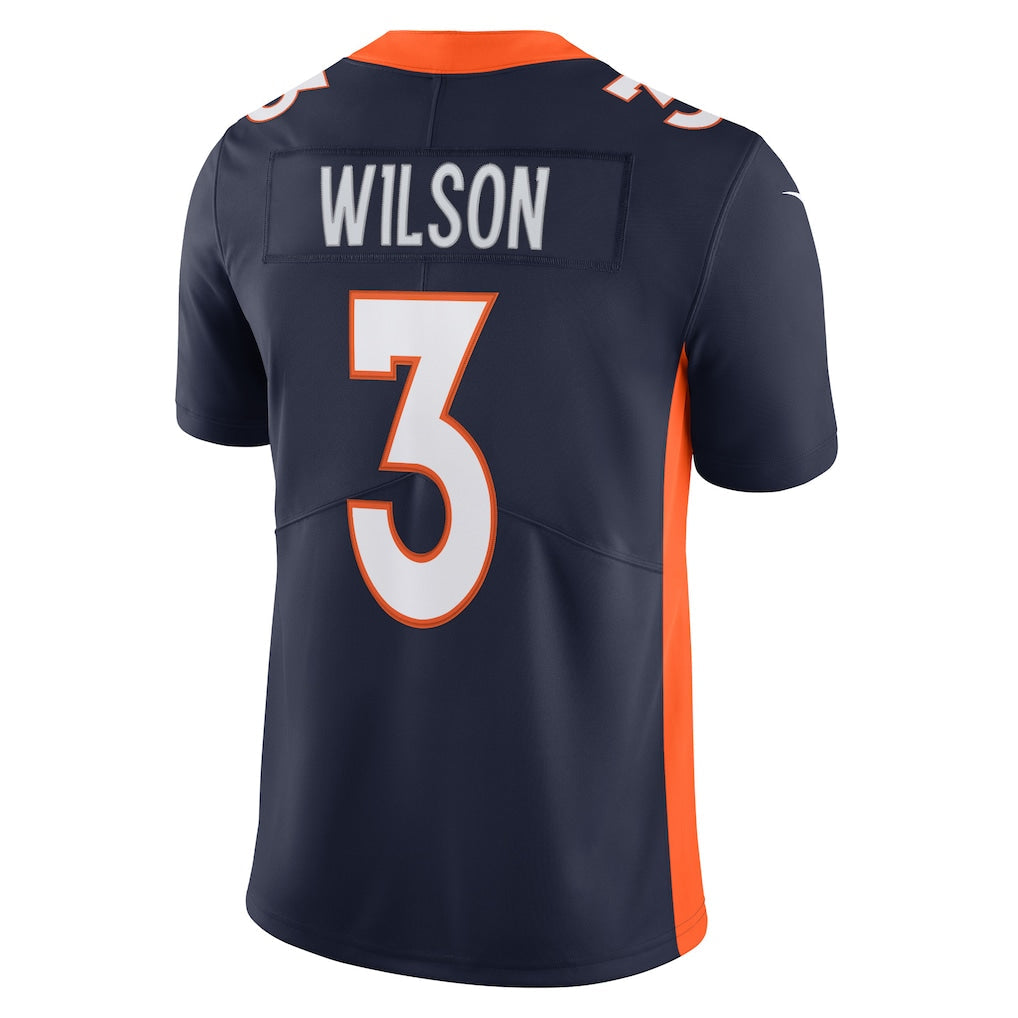Elroe D.Broncos #3 Russell Wilson Navy Alternate Vapor Limited Jersey