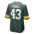 Elroe GB.Packers #43 Kiondre Thomas Green Team Game Jersey